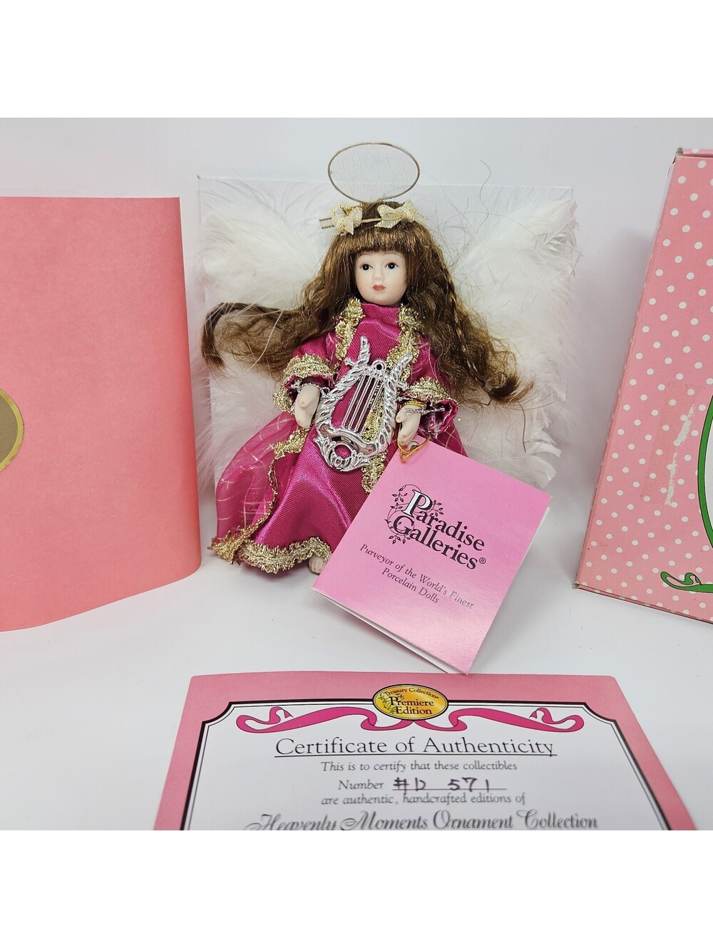 Paradise Galleries Treasury Collection Heavenly Moments Ornament Gabriella New